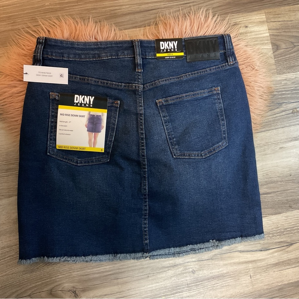 DKNY Denim Skirt Size 8 NWT - Picture 4 of 7